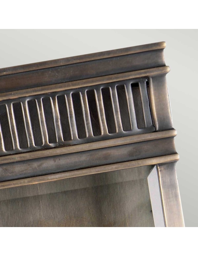 Elstead Lighting Mała latarnia naścienna Holborn - 1 źródło światła - Ciemnobrązowa IP44 HL7-S-DB