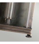 Elstead Lighting Mała latarnia naścienna Holborn - 1 źródło światła - Ciemnobrązowa IP44 HL7-S-DB