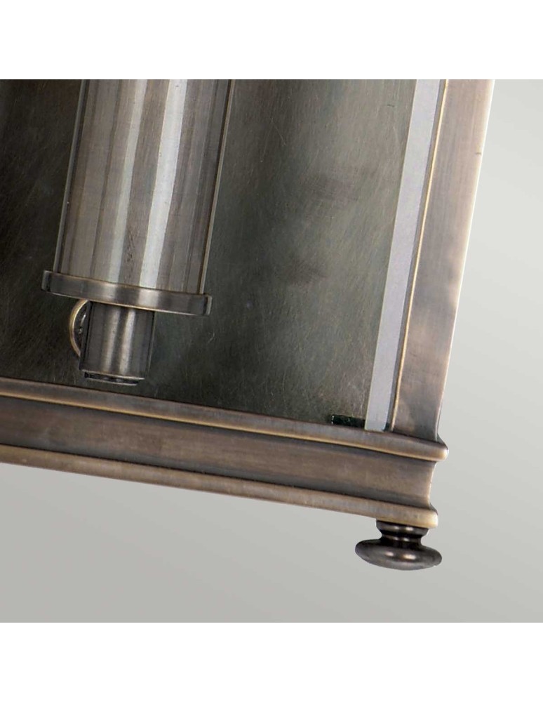 Elstead Lighting Mała latarnia naścienna Holborn - 1 źródło światła - Ciemnobrązowa IP44 HL7-S-DB