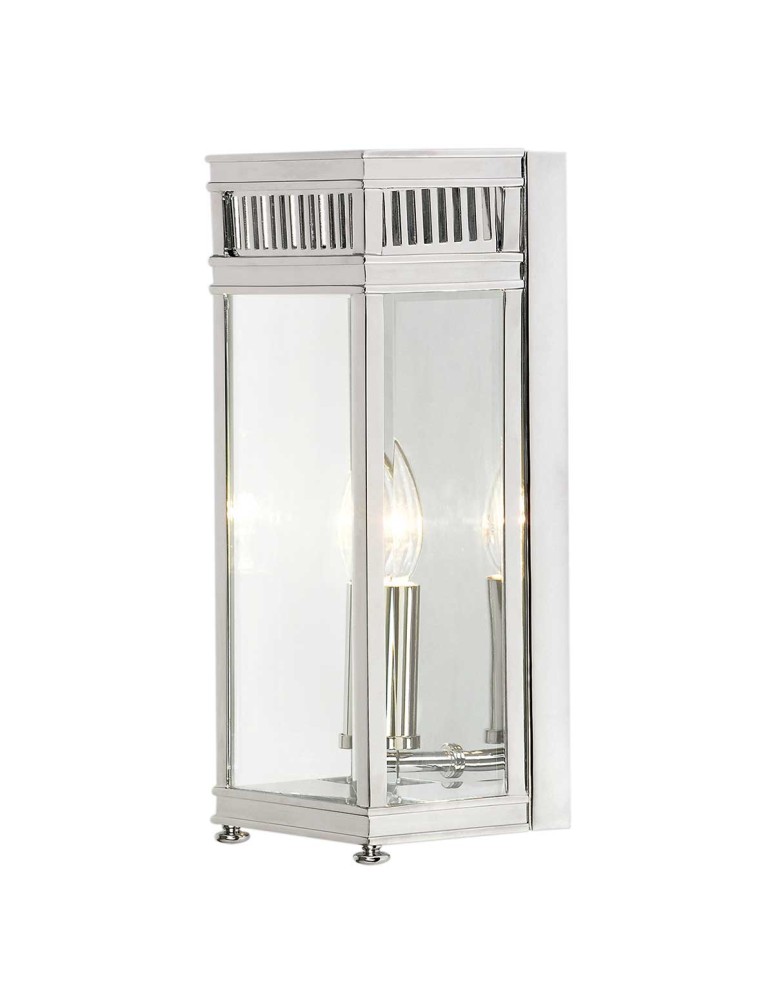 Elstead Lighting Mała latarnia naścienna Holborn - 1 źródło światła - Polerowany chrom IP44 HL7-S-PC Elstead Lighting Mała latarnia naścienna Holborn - 1 źródło światła - Polerowany chrom IP44 HL7-S-PC