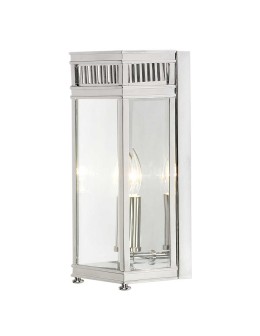 Elstead Lighting Mała latarnia naścienna Holborn - 1 źródło światła - Polerowany chrom IP44 HL7-S-PC