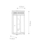 Elstead Lighting Mała latarnia naścienna Holborn - 1 źródło światła - Polerowany chrom IP44 HL7-S-PC Elstead Lighting Mała latarnia naścienna Holborn - 1 źródło światła - Polerowany chrom IP44 HL7-S-PC