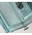 Elstead Lighting Mała latarnia naścienna Holborn - 1 źródło światła - Grynszpan IP44 HL7-S-VDG