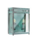 Elstead Lighting Mała latarnia naścienna Holborn - 1 źródło światła - Grynszpan IP44 HL7-S-VDG