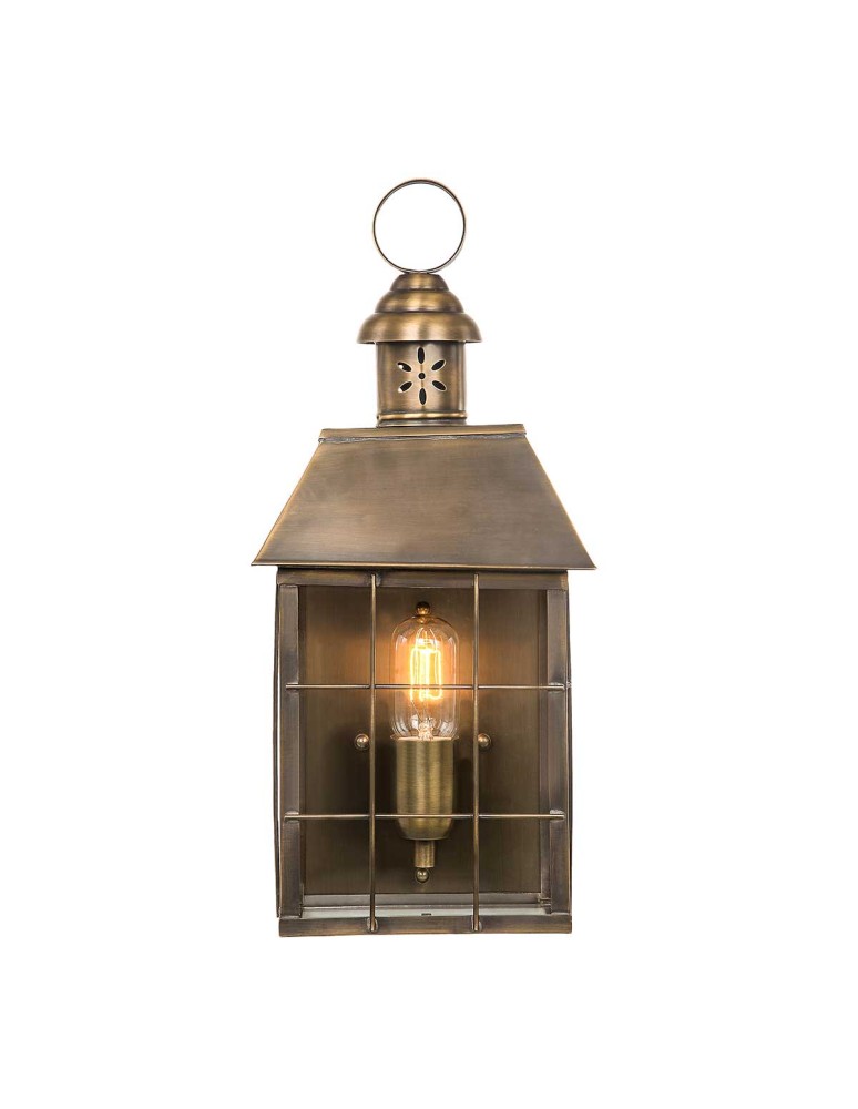 Outdoor wall lamps - Elstead Lighting Hyde Park wall lantern - 1 light source IP44 HYDE-PARK-BR - product kolory-swiatla.pl 1
