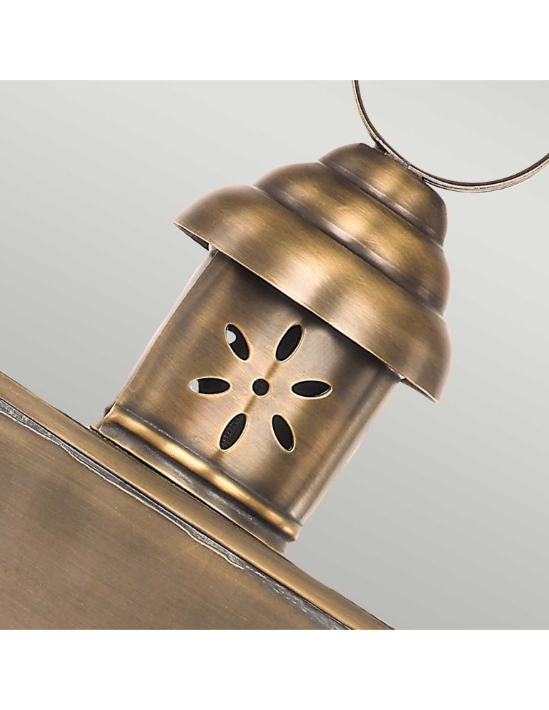 Elstead Lighting Latarnia naścienna Hyde Park - 1 źródło światła IP44 HYDE-PARK-BR