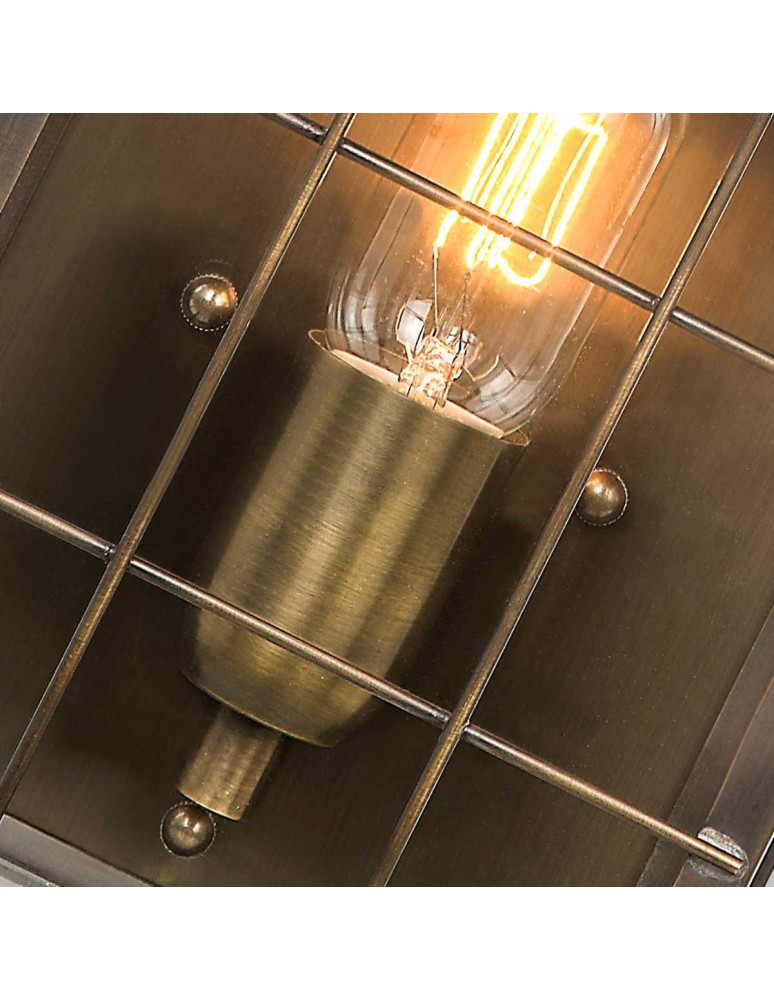 Elstead Lighting Latarnia naścienna Hyde Park - 1 źródło światła IP44 HYDE-PARK-BR