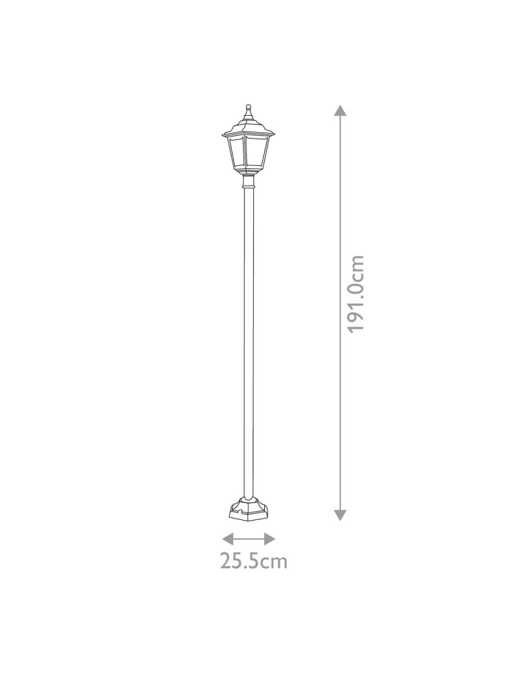 Outdoor lanterns - Elstead Lighting Kerry pedestal lantern - 1 light source IP44 KERRY-POST - product kolory-swiatla.pl 5
