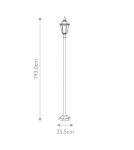 Outdoor lanterns - Elstead Lighting Kinsale pedestal lantern - 1 light source IP44 KINSALE-POST - product 5