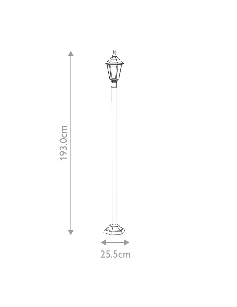 Outdoor lanterns - Elstead Lighting Kinsale pedestal lantern - 1 light source IP44 KINSALE-POST - product kolory-swiatla.pl 5