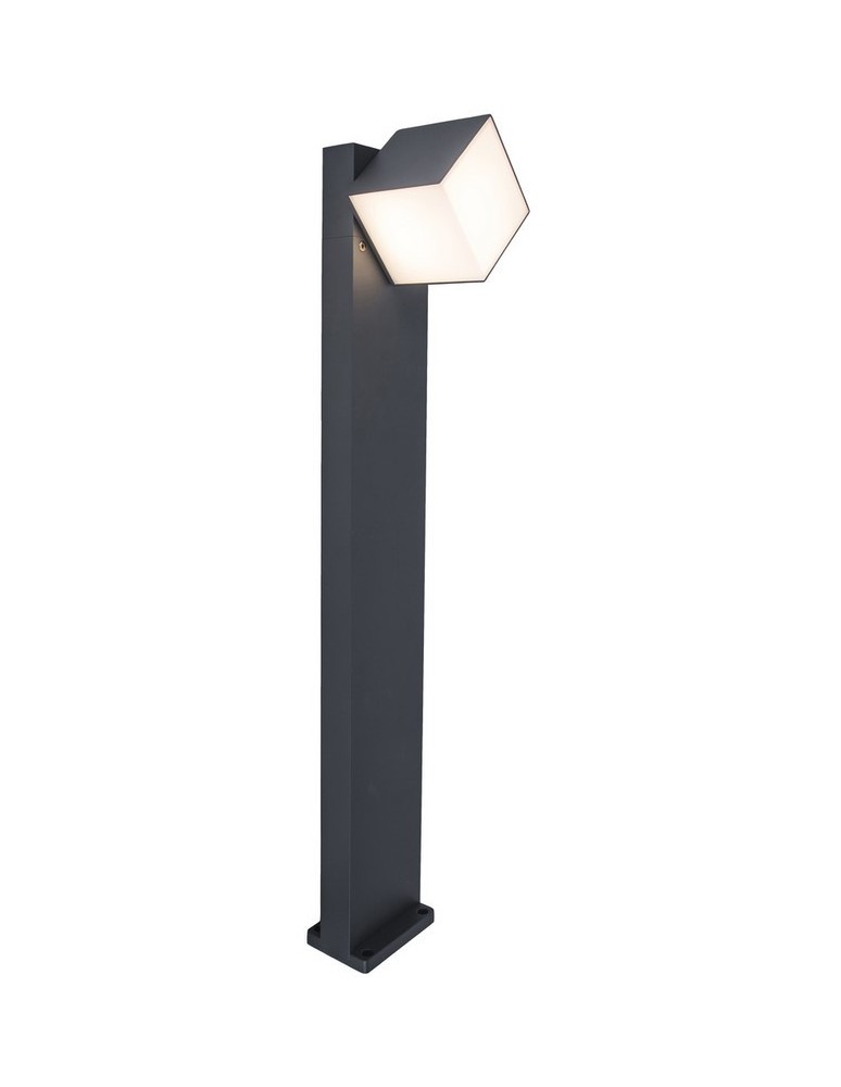 Standing garden lamps - Lutec CUBA Standing LED Gray 7193802118 - product kolory-swiatla.pl 1