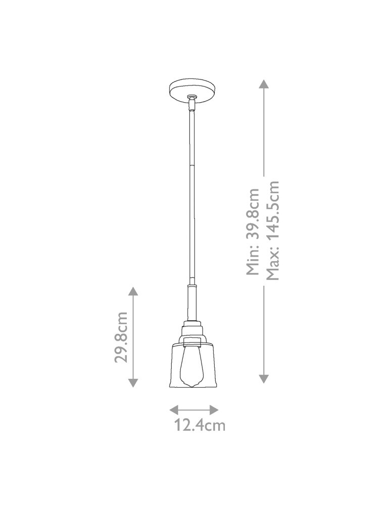 Elstead Lighting Lampa wisząca Aivian - 1 źródło światła KL-AIVIAN-P-WBR