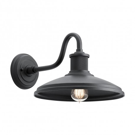 Elstead Lighting Średnia latarnia naścienna Allenbury - 1 źródło światła IP44 KL-ALLENBURY2-M-BKT