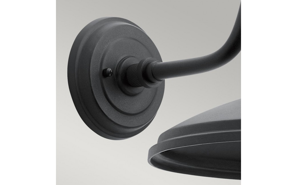 Elstead Lighting Średnia latarnia naścienna Allenbury - 1 źródło światła IP44 KL-ALLENBURY2-M-BKT