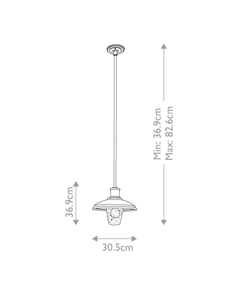 Outdoor pendant lamps - Elstead Lighting Allenbury pendant lantern - 1 light source IP44 KL-ALLENBURY-P-M-BKT - product kolory-swiatla.pl 6
