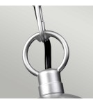 Outdoor pendant lamps - Elstead Lighting Klampenborg pendant lantern - 1 light source - Silver IP44 KLAMPENBORG8. - product 2