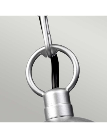 Elstead Lighting Klampenborg pendant lantern - 1 light source - Silver IP44 KLAMPENBORG8. - product 2