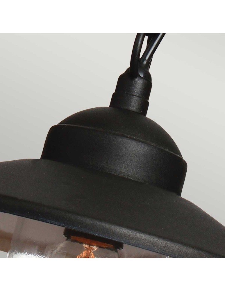 Outdoor pendant lamps - Elstead Lighting Klampenborg pendant lantern - 1 light source - Black IP44 KLAMPENBORG8-BK - product kolory-swiatla.pl 3