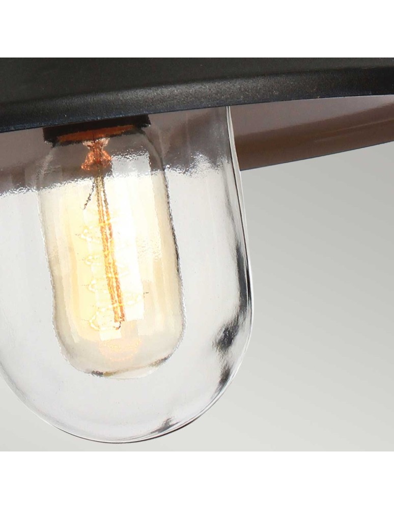 Outdoor pendant lamps - Elstead Lighting Klampenborg pendant lantern - 1 light source - Black IP44 KLAMPENBORG8-BK - product kolory-swiatla.pl 4