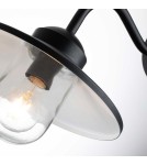 Elstead Lighting Latarnia naścienna z czujnikiem PIR Klampenborg - 1 źródło światła - Czarna IP44 KLAMPENBORG-PIR-BK