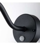Elstead Lighting Latarnia naścienna z czujnikiem PIR Klampenborg - 1 źródło światła - Czarna IP44 KLAMPENBORG-PIR-BK