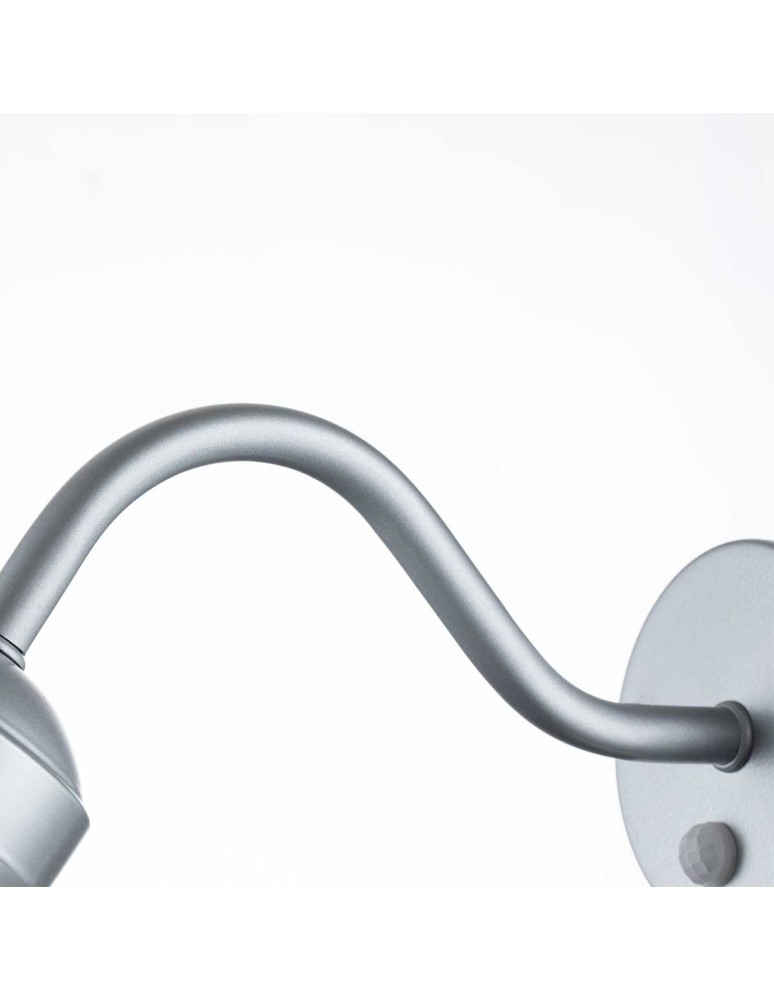 Elstead Lighting Latarnia naścienna z czujnikiem PIR Klampenborg - 1 źródło światła - Srebrna IP44 KLAMPENBORG-PIR-SIL