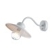 Elstead Lighting Latarnia naścienna z czujnikiem PIR Klampenborg - 1 źródło światła - Biała IP44 KLAMPENBORG-PIR-WHT