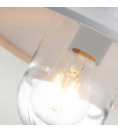 Outdoor wall lamps - Elstead Lighting Klampenborg PIR sensor wall lantern - 1 light source - White IP44 KLAMPENBORG-PIR-WHT - product 2