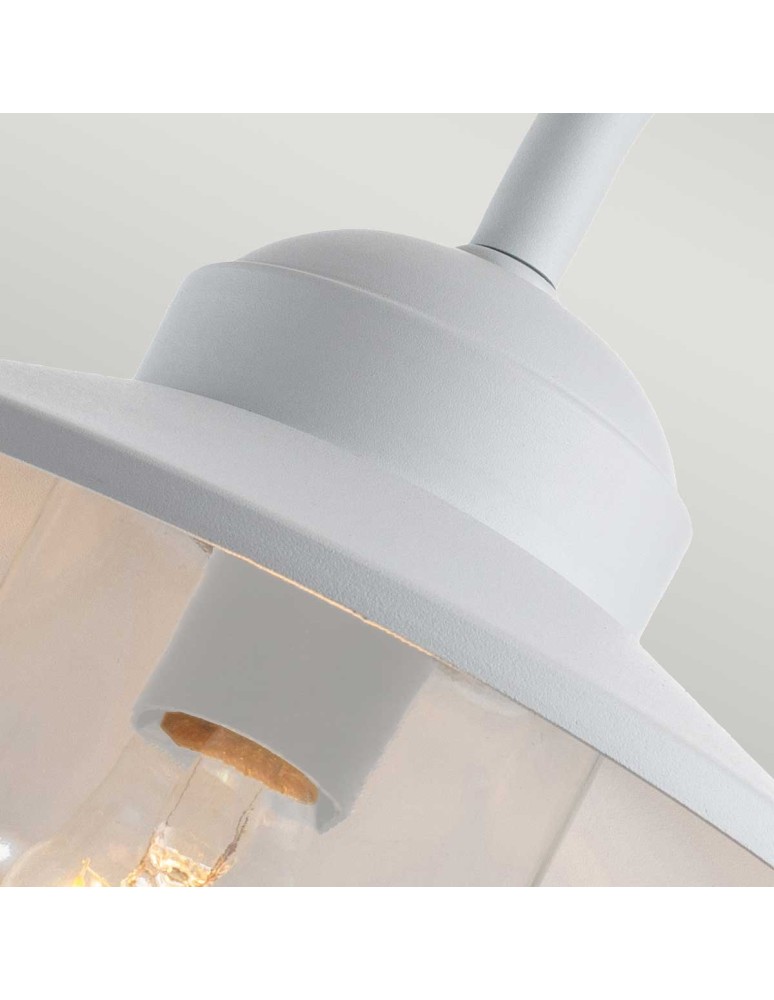 Outdoor wall lamps - Elstead Lighting Klampenborg PIR sensor wall lantern - 1 light source - White IP44 KLAMPENBORG-PIR-WHT - product kolory-swiatla.pl 3