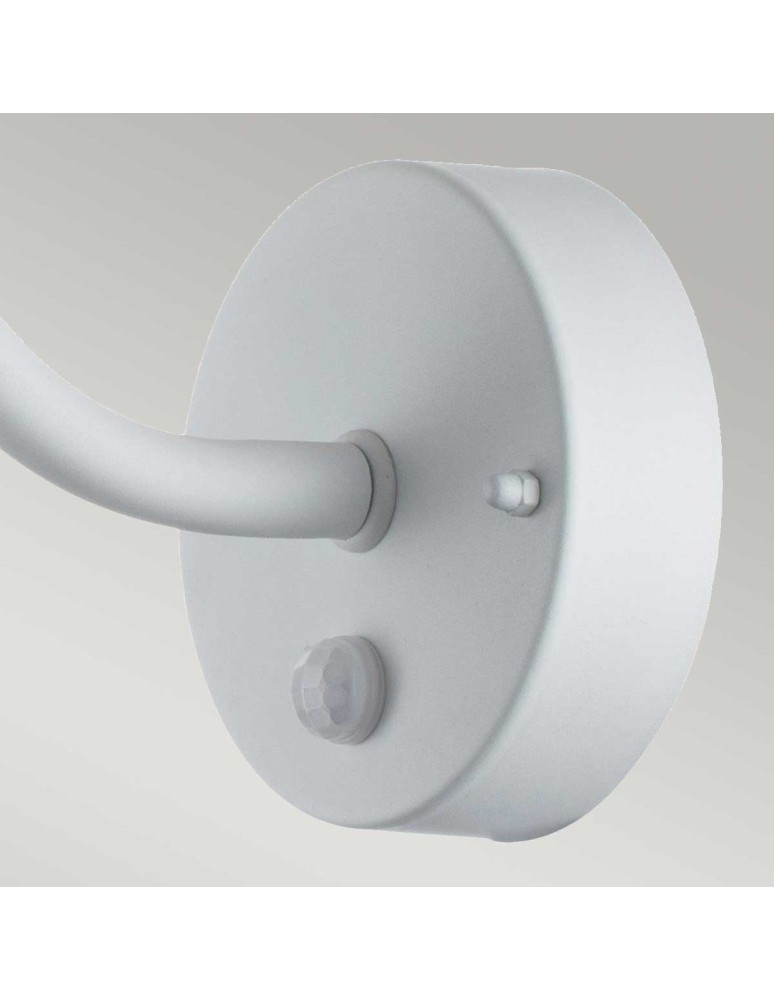 Outdoor wall lamps - Elstead Lighting Klampenborg PIR sensor wall lantern - 1 light source - White IP44 KLAMPENBORG-PIR-WHT - product kolory-swiatla.pl 4