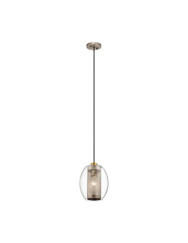 Elstead Lighting Mała lampa wisząca Asher II - 1 źródło światła KL-ASHER-MP-AP