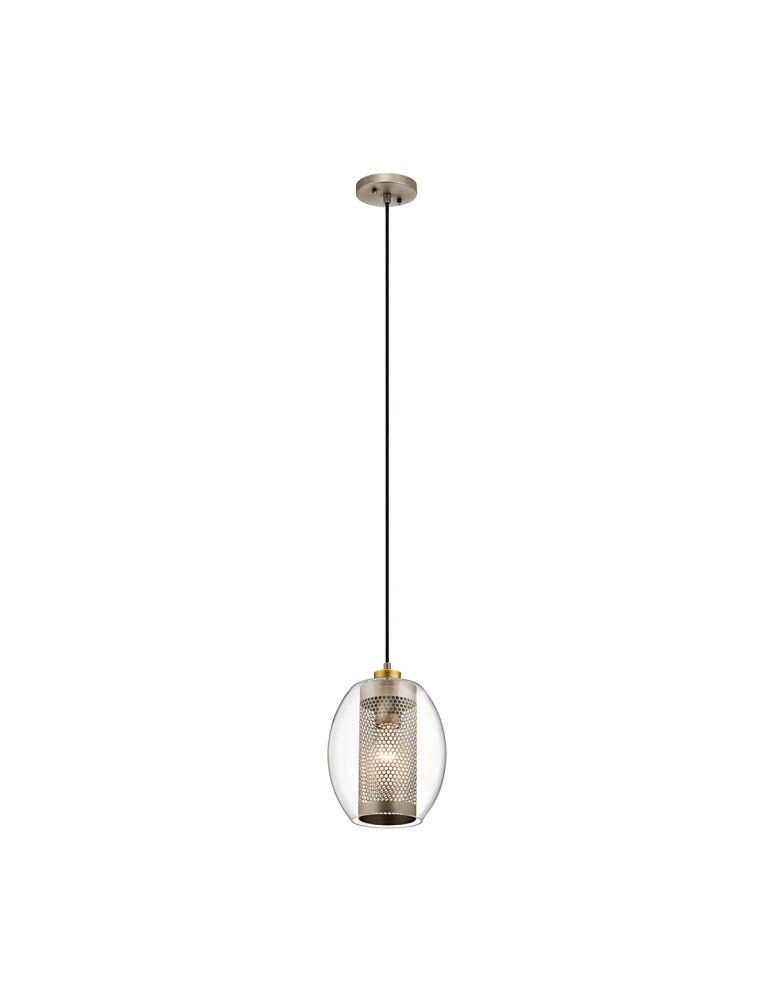 Pendant lamps - Elstead Lighting Small pendant lamp Asher II - 1 light source KL-ASHER-MP-AP - product kolory-swiatla.pl 1