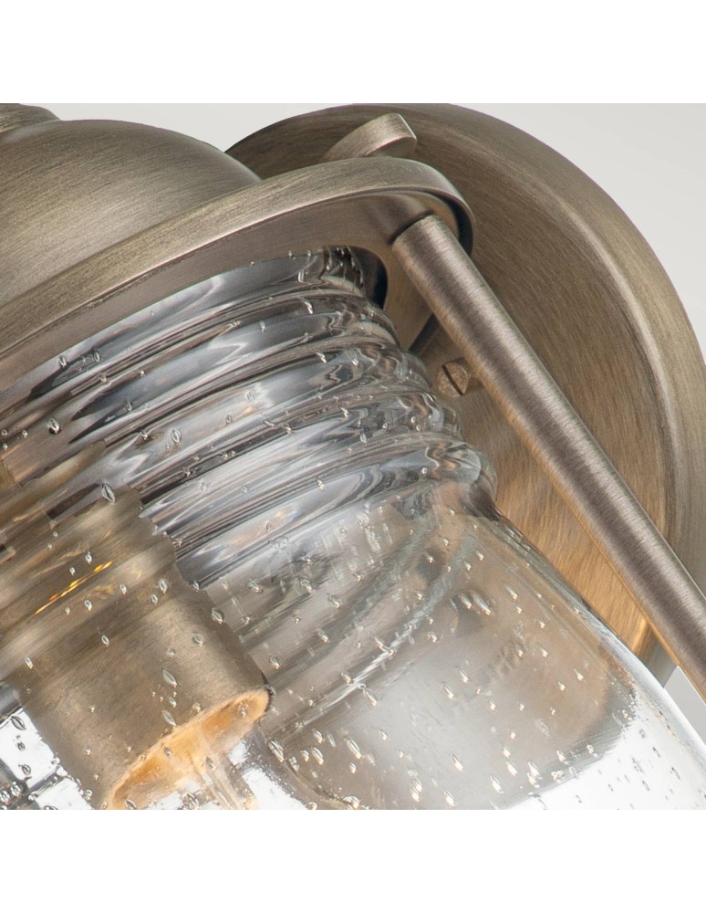 Elstead Lighting Duża latarnia naścienna Ashland Bay - 1 źródło światła - Oksydowany brąz IP44 KL-ASHLANDBAY2-L-BU