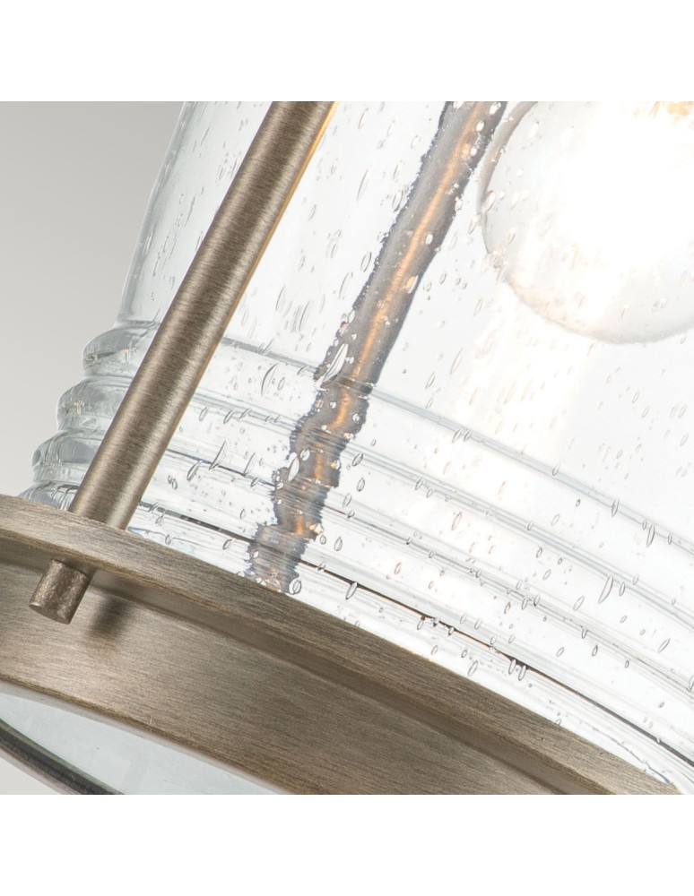 Elstead Lighting Duża latarnia naścienna Ashland Bay - 1 źródło światła - Oksydowany brąz IP44 KL-ASHLANDBAY2-L-BU