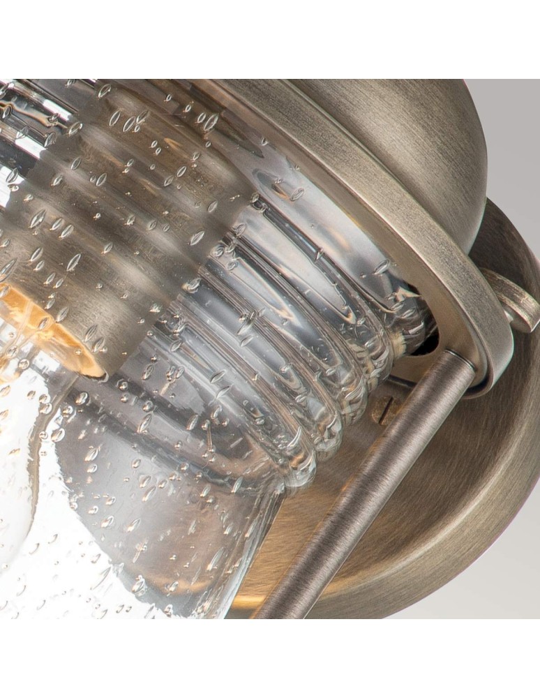 Elstead Lighting Średnia latarnia naścienna Ashland Bay - 1 źródło światła - Oksydowany brąz IP44 KL-ASHLANDBAY2-M-BU