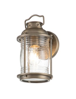 Elstead Lighting Mała latarnia naścienna Ashland Bay - 1 źródło światła - Oksydowany brąz IP44 KL-ASHLANDBAY2-S-BU