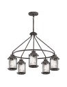 Elstead Lighting Ashland Bay pendant lantern - 5 light sources - Aged zinc IP44 KL-ASHLANDBAY-5P