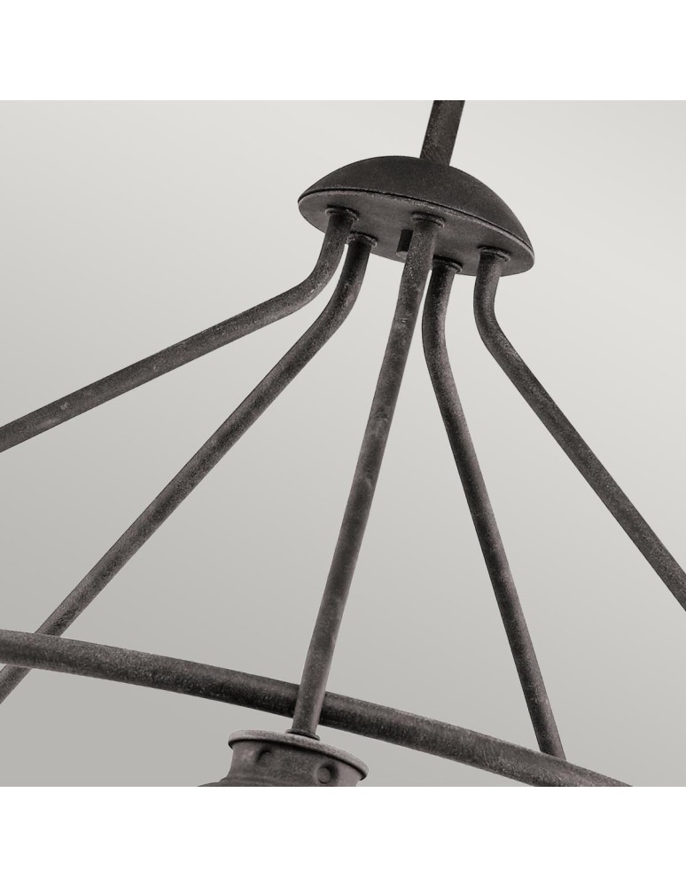 Outdoor pendant lamps - Elstead Lighting Ashland Bay pendant lantern - 5 light sources - Aged zinc IP44 KL-ASHLANDBAY-5P - product kolory-swiatla.pl 4