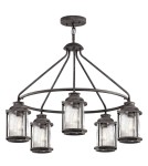 Elstead Lighting Latarnia wisząca Ashland Bay - 5 źródeł światła - Postarzany cynk IP44 KL-ASHLANDBAY-5P