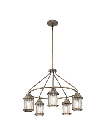 Elstead Lighting Latarnia wisząca Ashland Bay - 5 źródeł światła - Oksydowany brąz IP44 KL-ASHLANDBAY-5P-BU