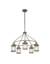 Elstead Lighting Latarnia wisząca Ashland Bay - 5 źródeł światła - Oksydowany brąz IP44 KL-ASHLANDBAY-5P-BU