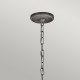 Elstead Lighting Mała latarnia wisząca Ashland Bay - 1 źródło światła - Postarzany cynk IP44 KL-ASHLANDBAY8-S