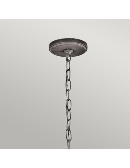 Elstead Lighting Small Ashland Bay pendant lantern - 1 light source - Aged zinc IP44 KL-ASHLANDBAY8-S - product 2