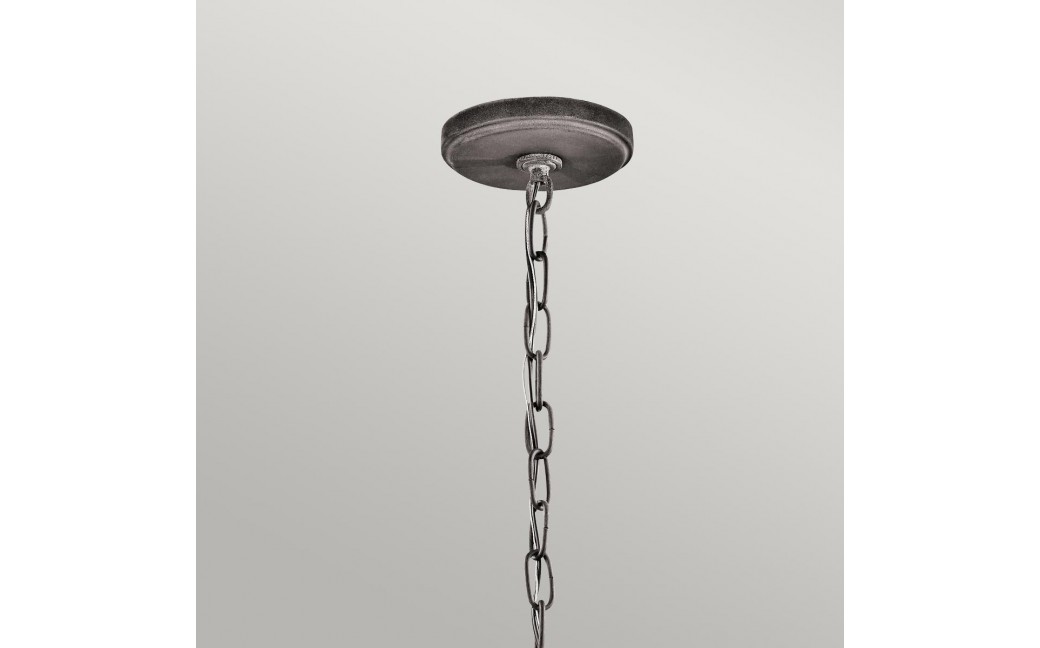 Elstead Lighting Mała latarnia wisząca Ashland Bay - 1 źródło światła - Postarzany cynk IP44 KL-ASHLANDBAY8-S