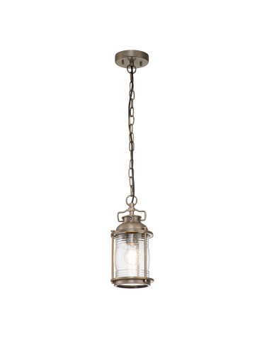 Elstead Lighting Small Ashland Bay pendant lantern - 1 light source - Oxidized bronze IP44 KL-ASHLANDBAY8-S-BU