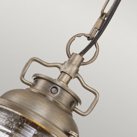 Elstead Lighting Mała latarnia wisząca Ashland Bay - 1 źródło światła - Oksydowany brąz IP44 KL-ASHLANDBAY8-S-BU