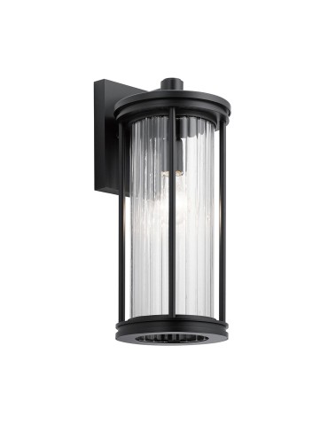 Elstead Lighting Średnia latarnia naścienna Barras - 1 źródło światła IP44 KL-BARRAS2-M-BK