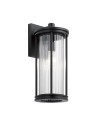 Elstead Lighting Barras medium wall lantern - 1 light source IP44 KL-BARRAS2-M-BK
