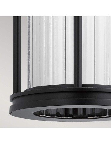 Elstead Lighting Średnia latarnia naścienna Barras - 1 źródło światła IP44 KL-BARRAS2-M-BK - produkt 2
