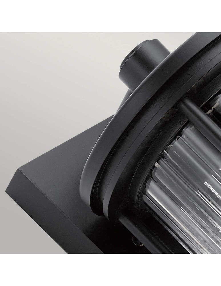 Elstead Lighting Średnia latarnia naścienna Barras - 1 źródło światła IP44 KL-BARRAS2-M-BK